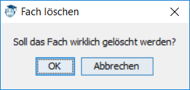 Kurs löschen