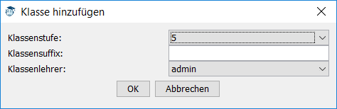 Klasse hinzufügen