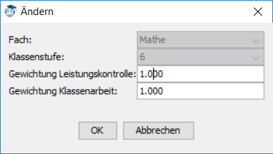 Durchschnittskonfigurator