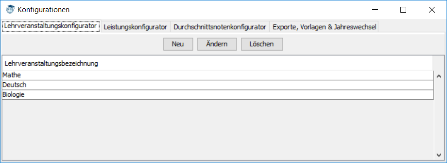Lehrveranstaltungskonfigurator