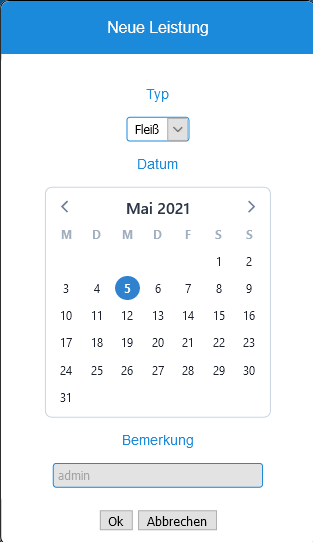 Hinzufügen einer Kopfnote