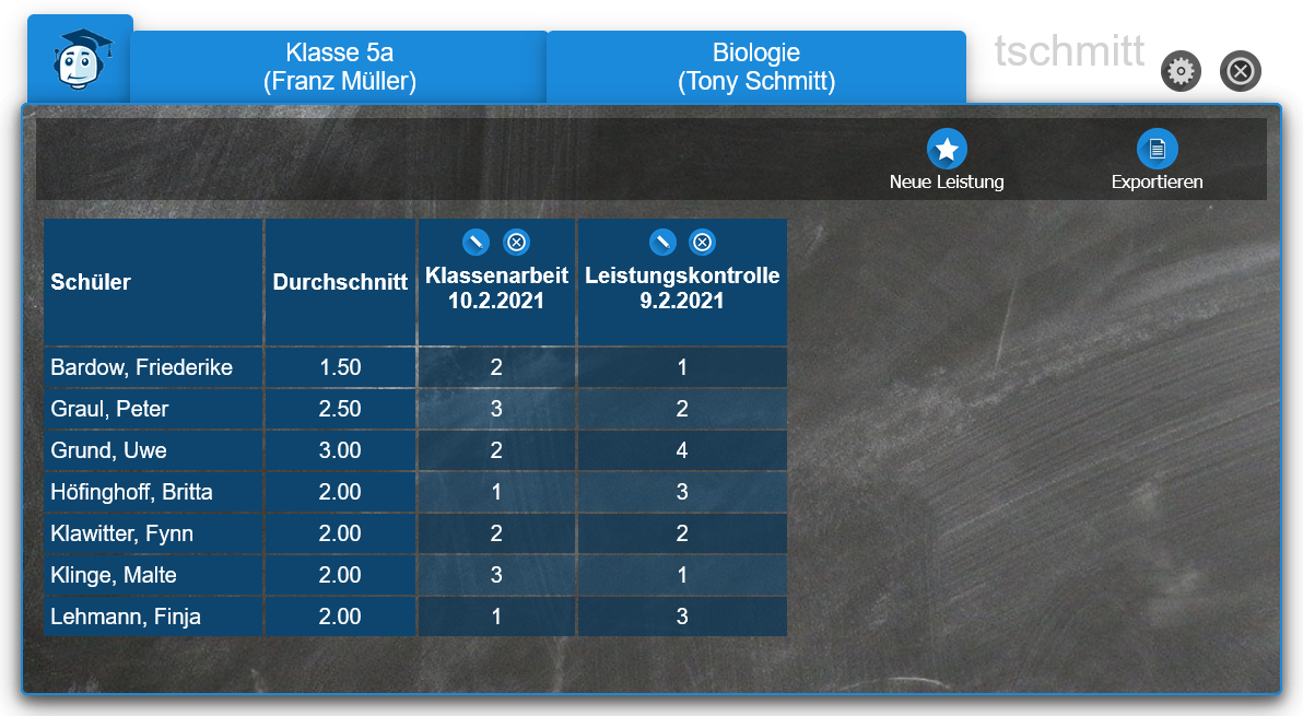 Löschen einer Leistung