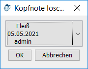 Löschen einer Leistung