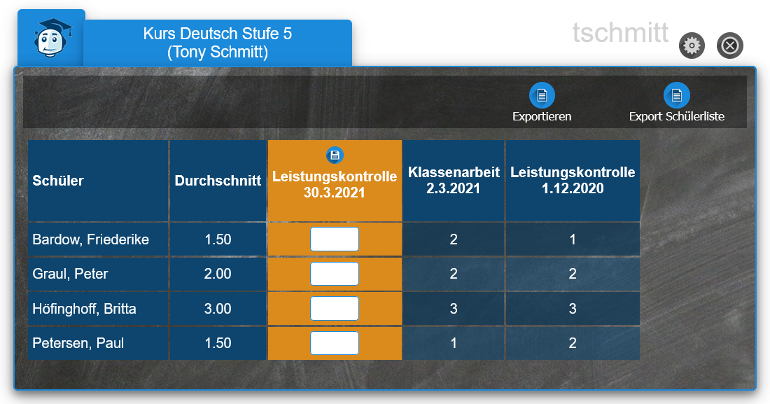 Hinzufügen einer Leistung